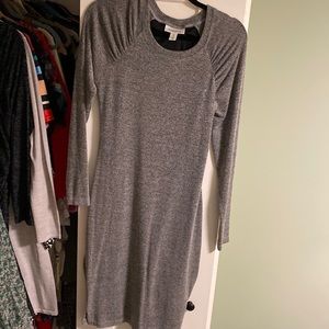 Maternity dress. Marled gray